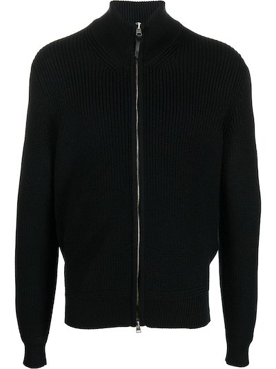 TOM FORD long-sleeve zip-up jumper black | MODES