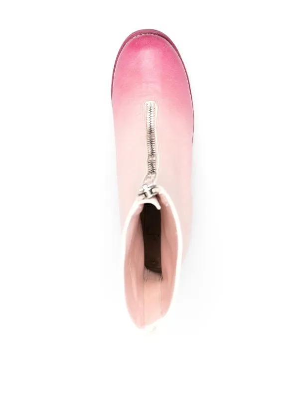 Guidi Leather zip-up Boots | Pink | FARFETCH