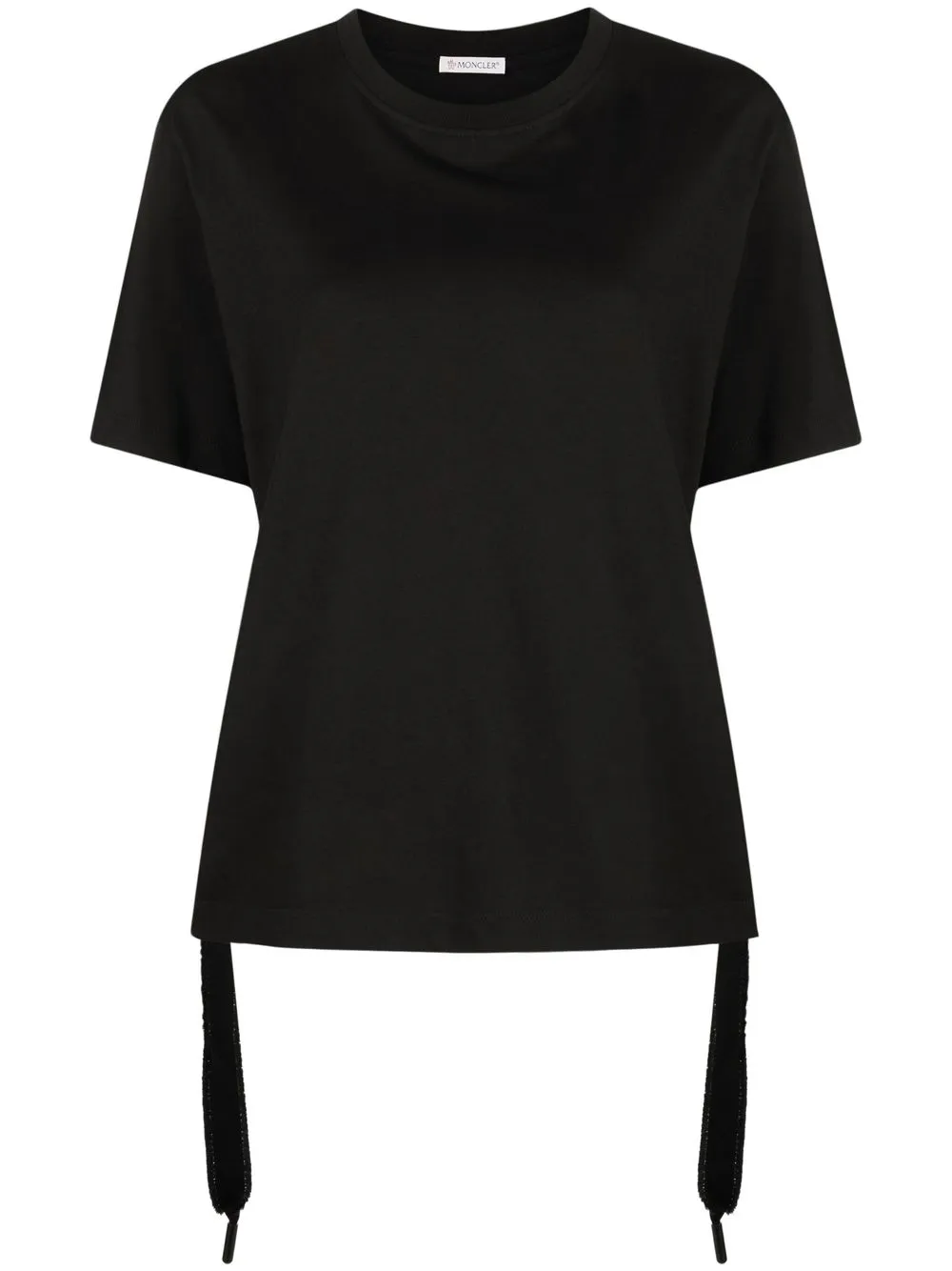 

Moncler side tie-fastening T-shirt - Black