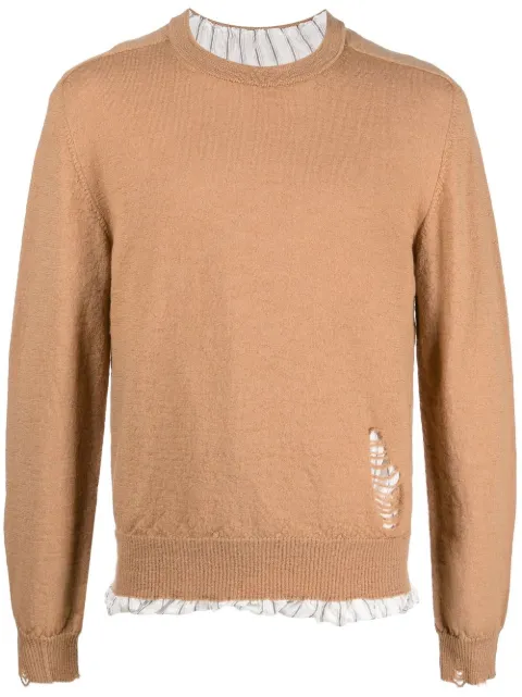 Maison Margiela distressed wool jumper