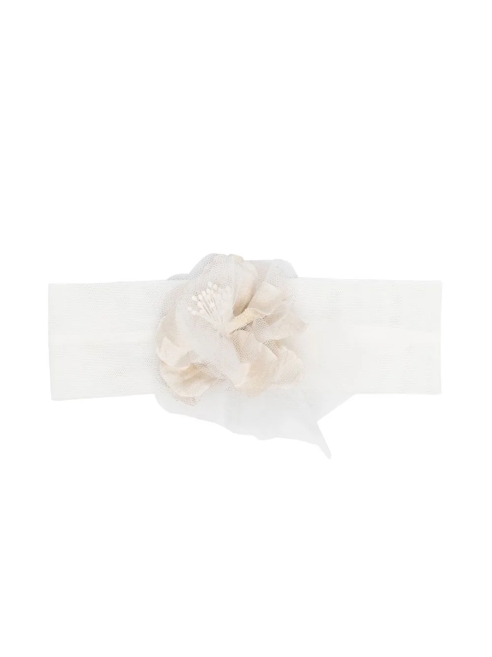 

Colorichiari floral-appliqué headband - White