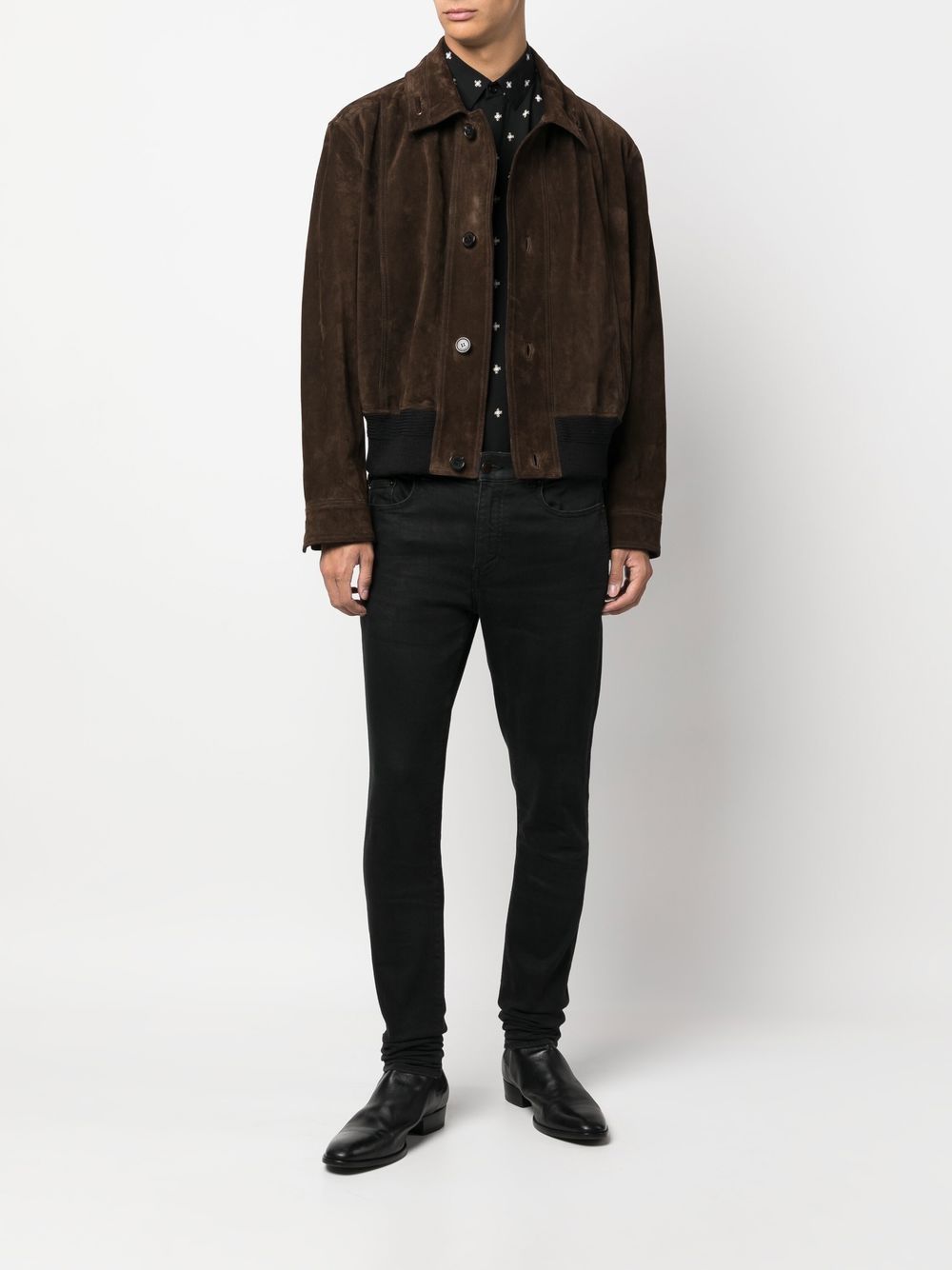 Saint Laurent Button-down jack - Bruin