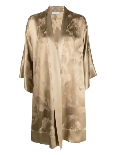 Carine Gilson Kimono con effetto jacquard