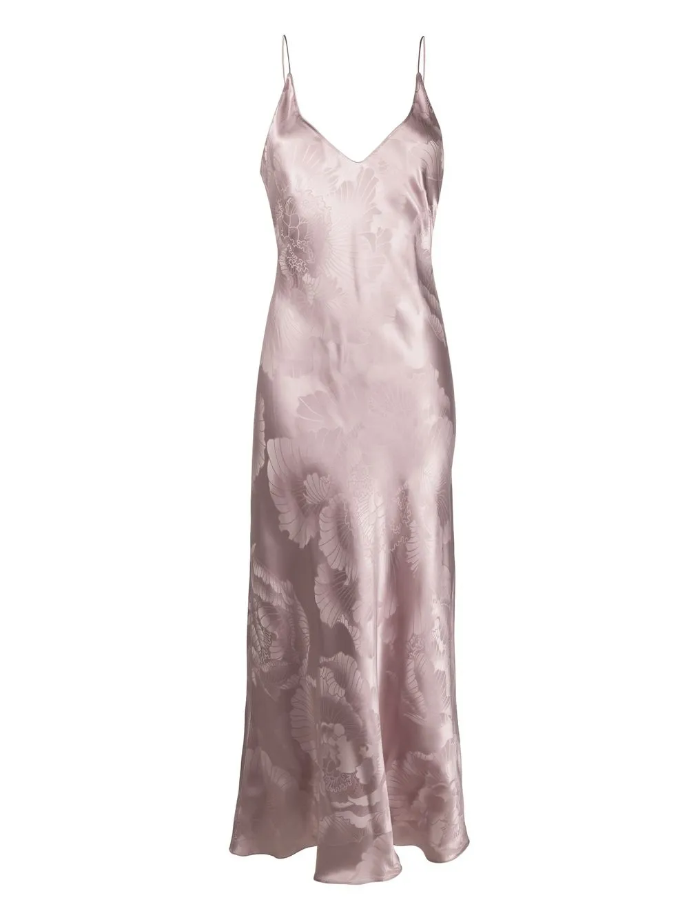 

Carine Gilson floral-print silk nightgown - Purple
