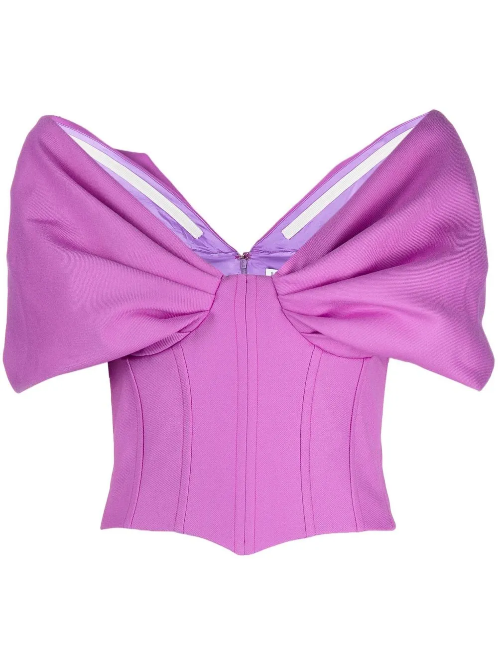 

Giuseppe Di Morabito top de tejido con hombros descubiertos - Morado