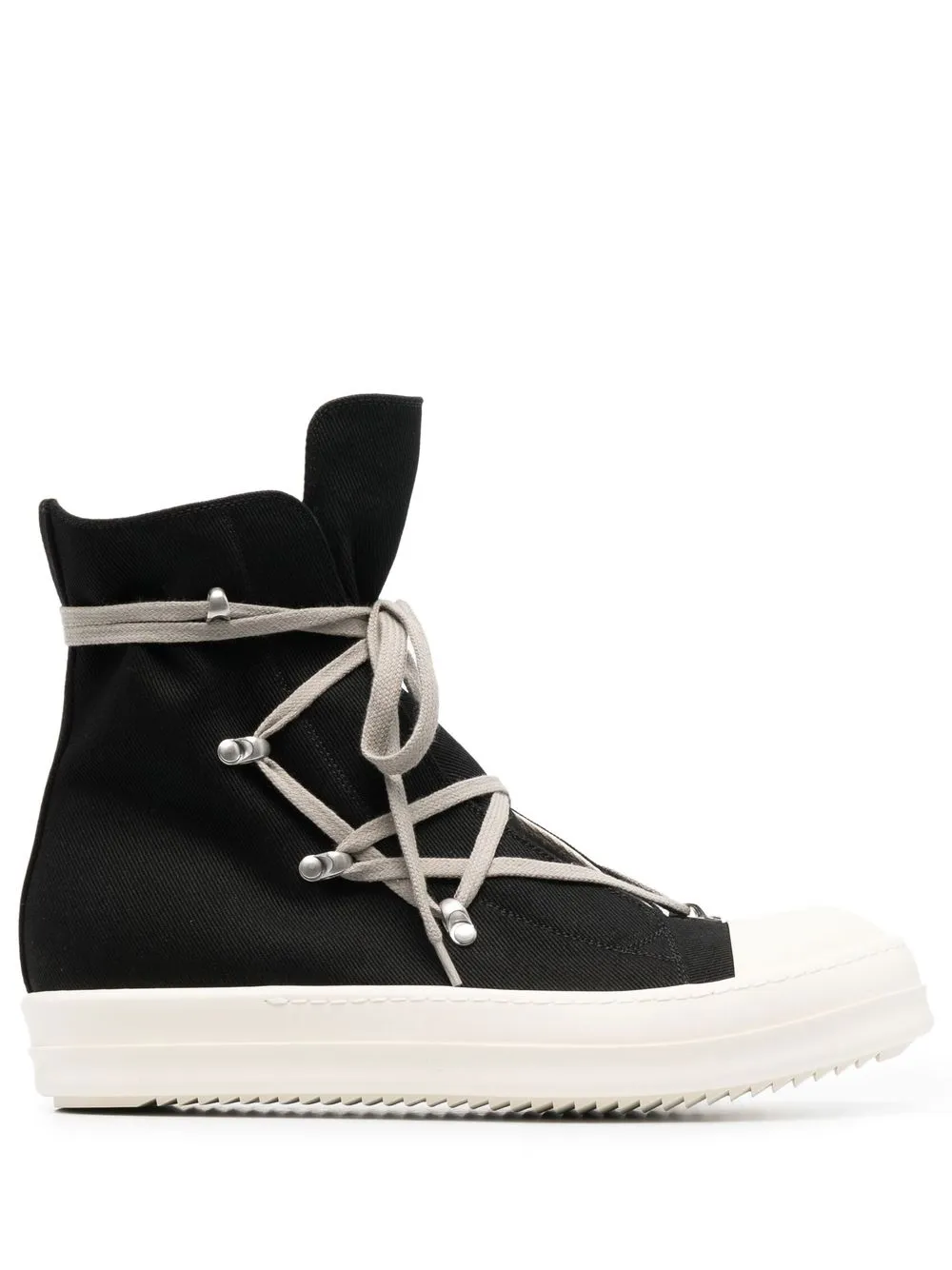 

Rick Owens DRKSHDW tenis altos Hexagon - Negro