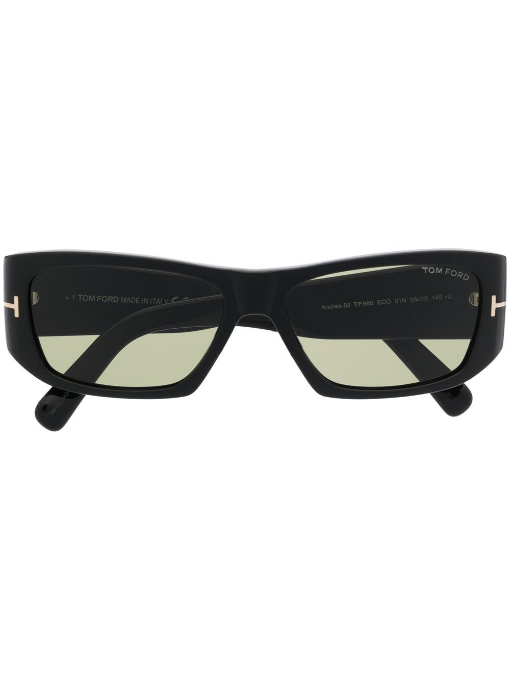 tinted rectangle-frame sunglasses