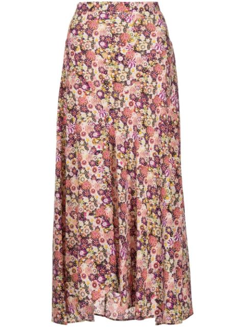 ISABEL MARANT floral-print high-waisted skirt Women