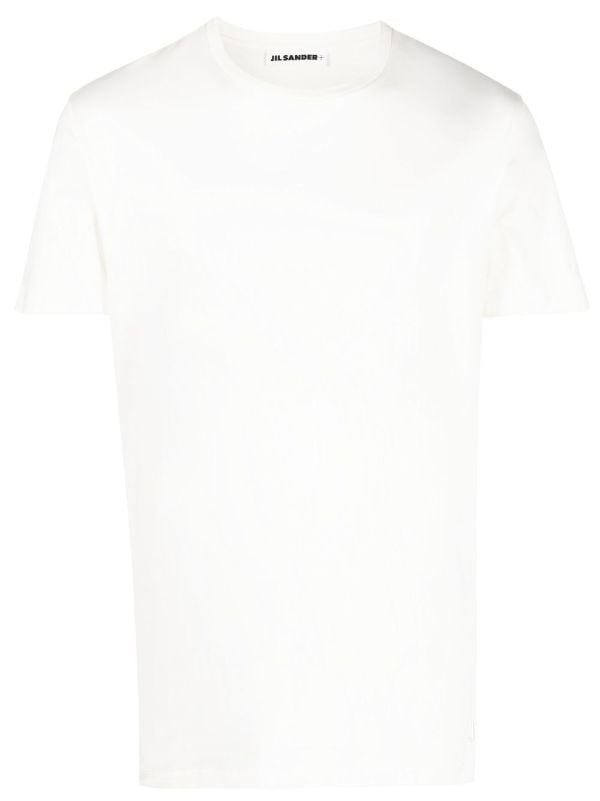 Jil Sander embroidered-logo short-sleeved T-shirt - Farfetch