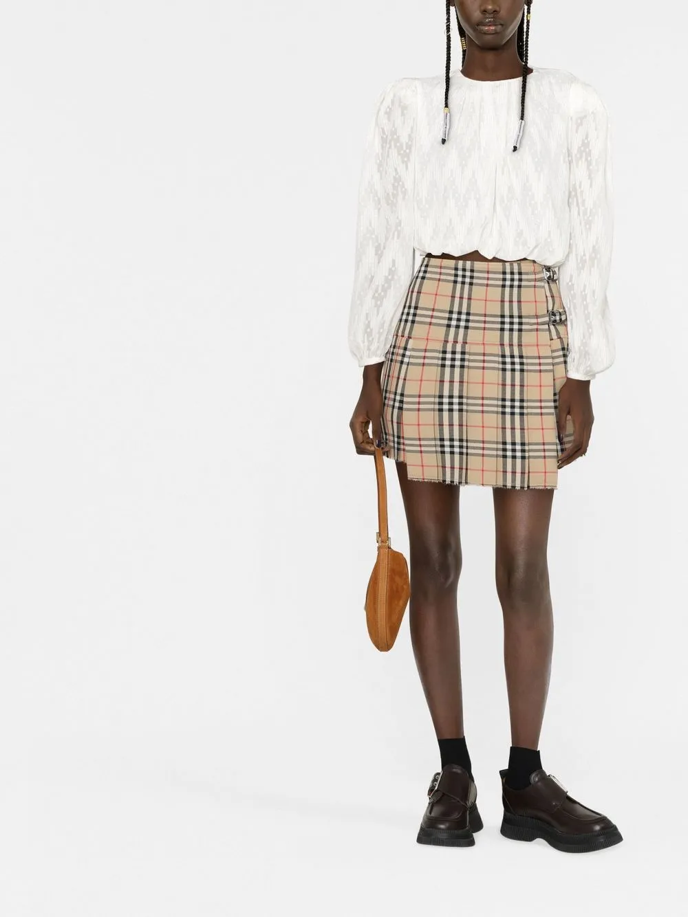 SANDRO Blouse met lange mouwen - Beige