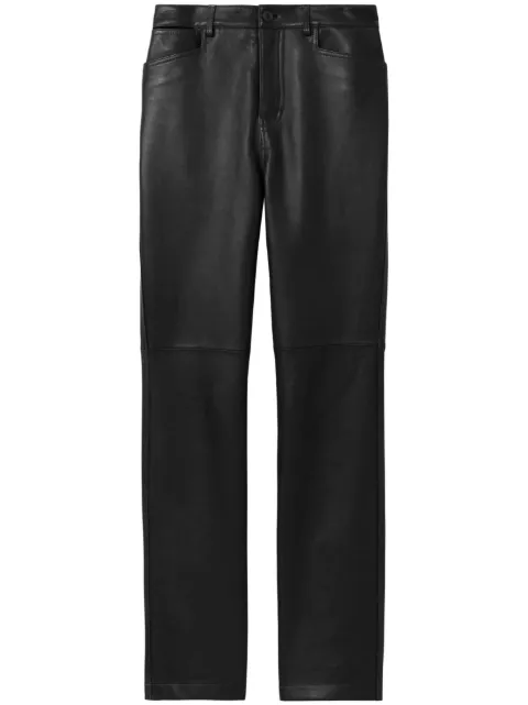 Proenza Schouler White Label leather straight-leg trousers Women