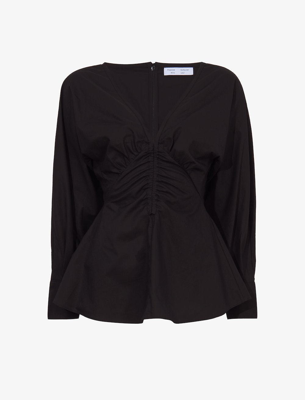 Poplin V-Neck Top