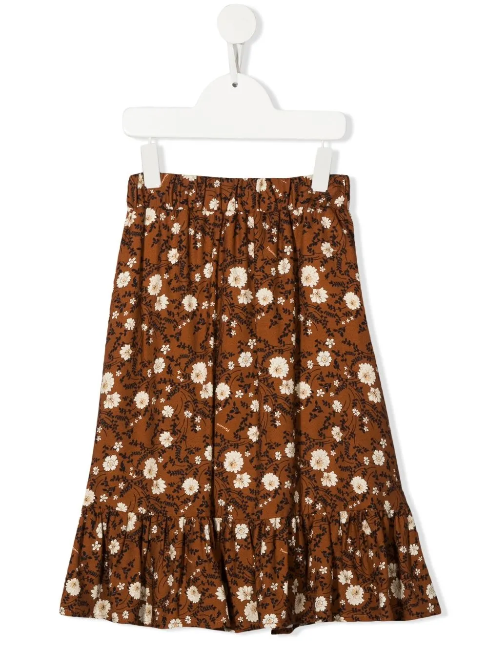 

Mariuccia Milano Kids floral-print midi skirt - Brown