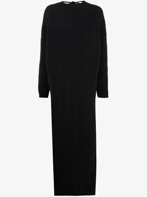 Róhe Emerson V-back plissé-effect midi dress