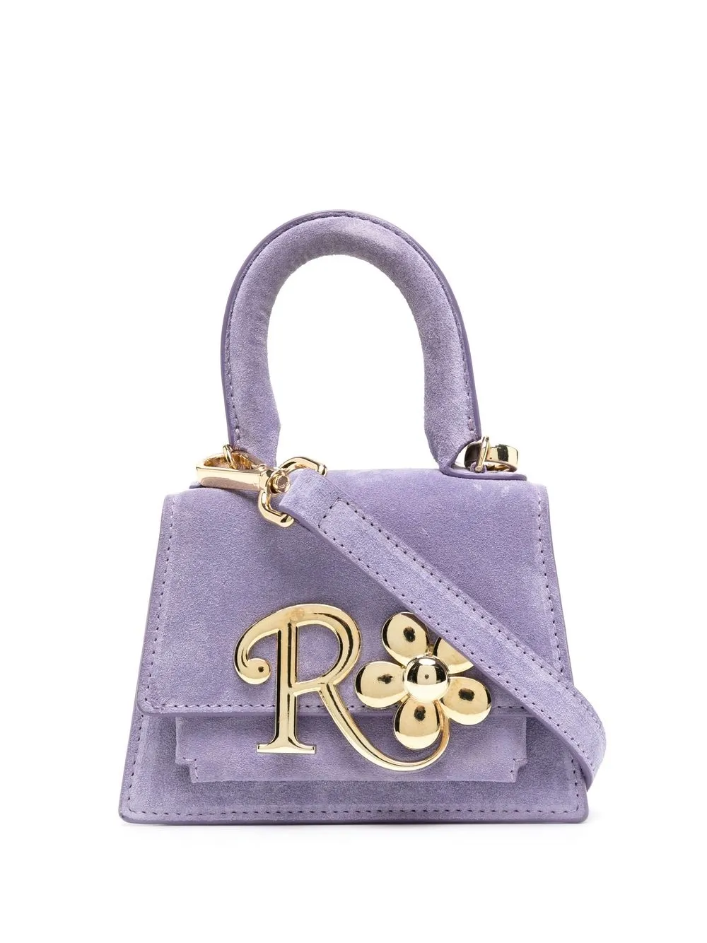 

Richard Quinn bolsa mini de gamuza - Morado