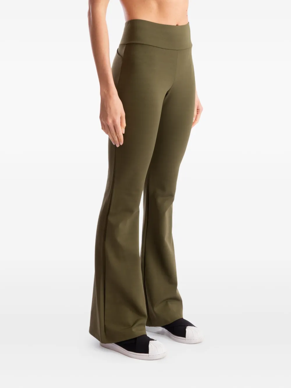 Lygia & Nanny Tarine pocketed flared trousers | Green | Image 1