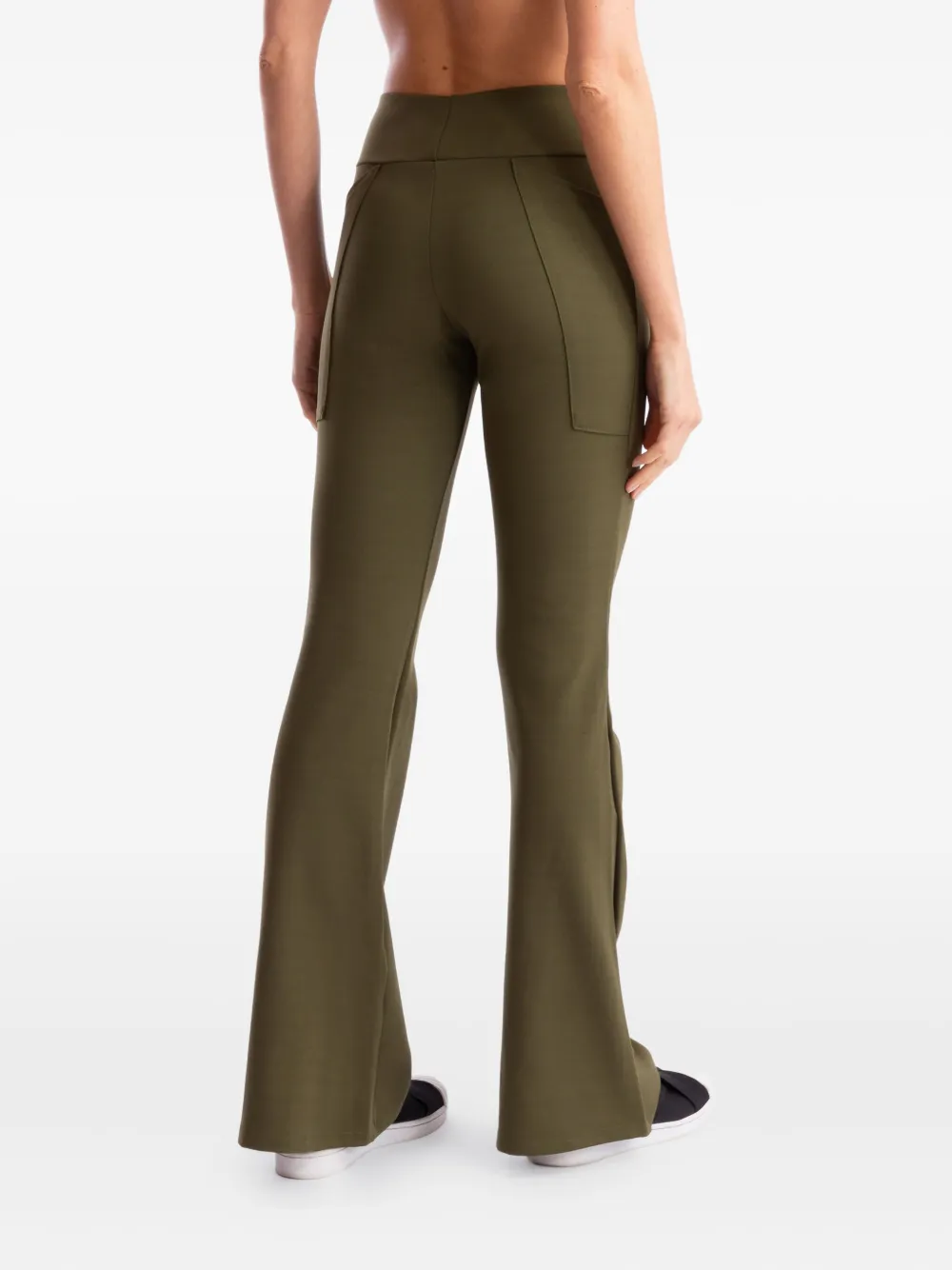 Lygia & Nanny Tarine flared broek met zakken Groen