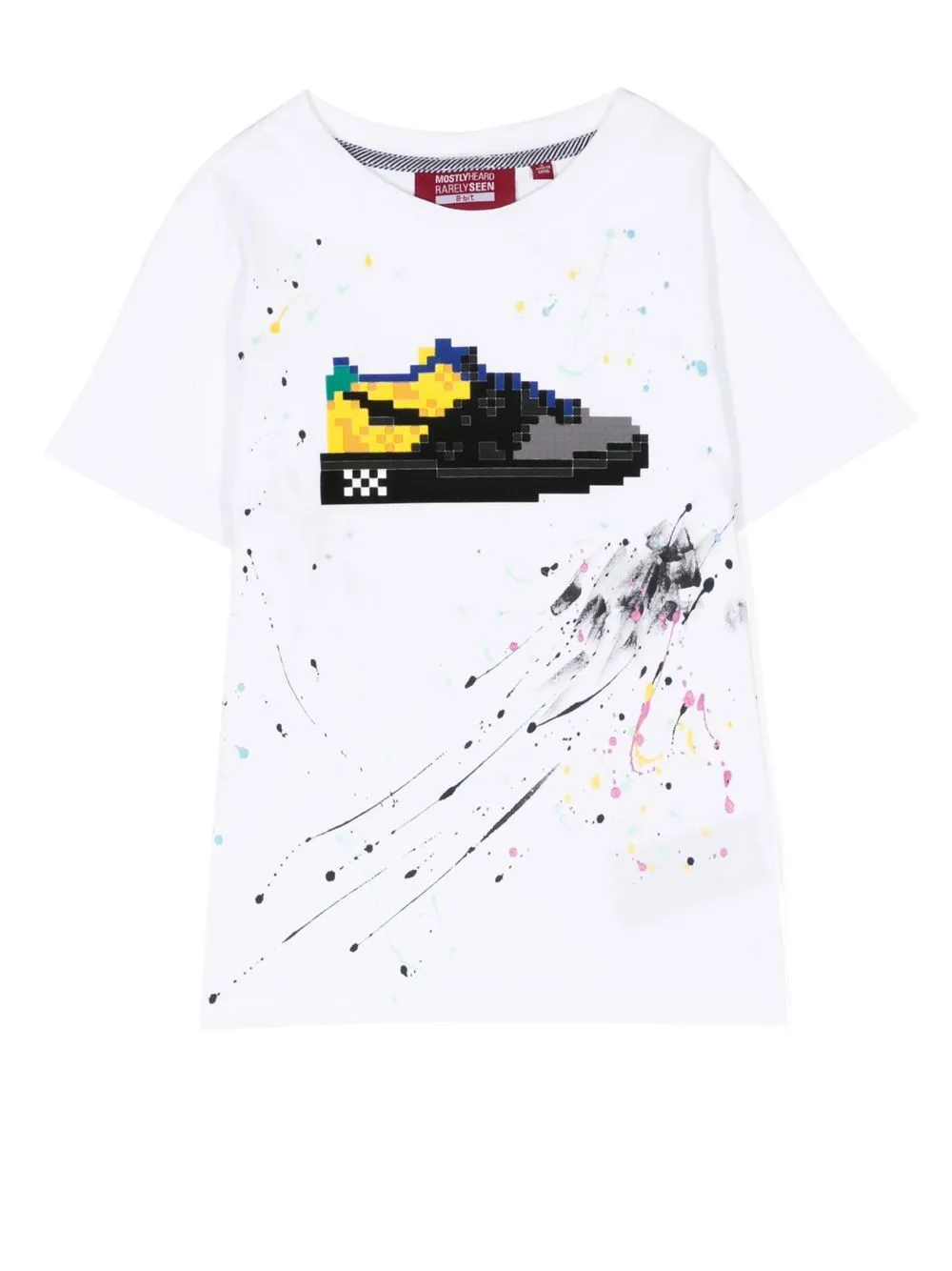 

Mostly Heard Rarely Seen 8-Bit playera con estampado Multi Louis - Blanco