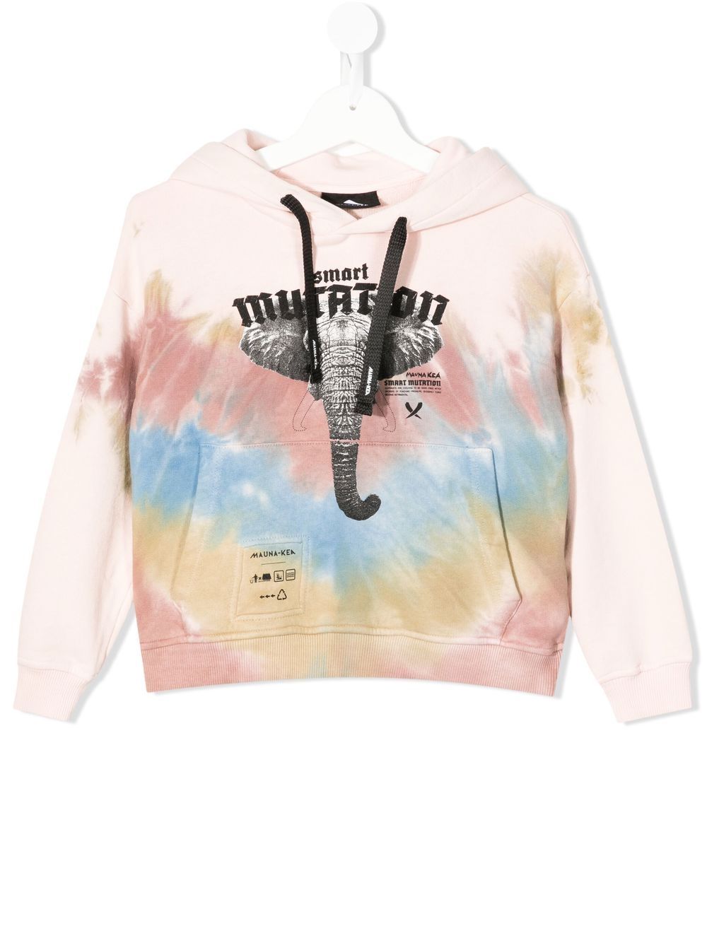 Mauna Kea graphic tie-dye print hoodie - Pink