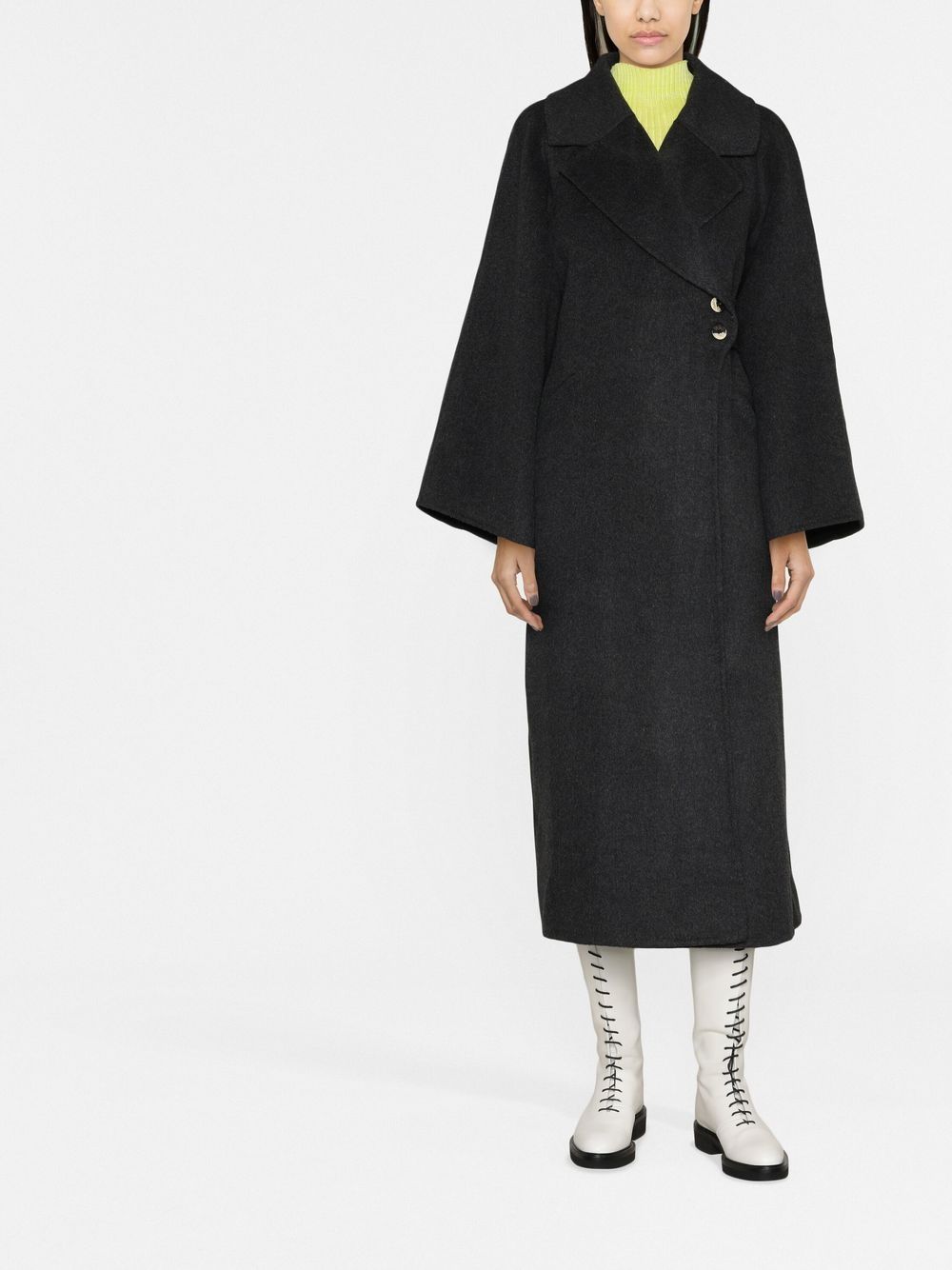 GANNI Oversized jas - Grijs