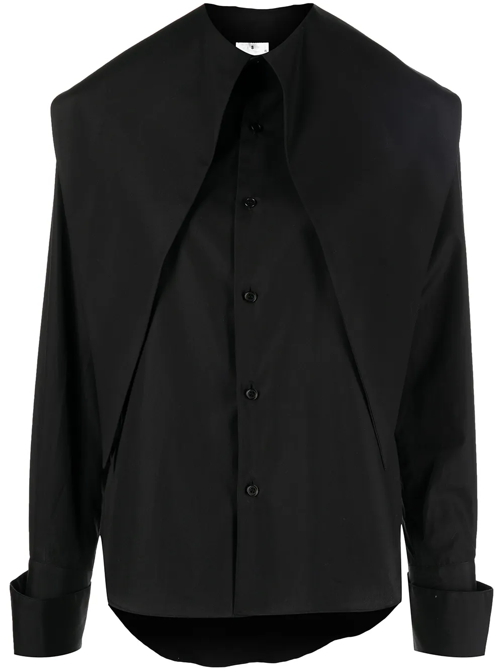 

Comme Des Garçons Noir Kei Ninomiya camisa con cuello oversize - Negro