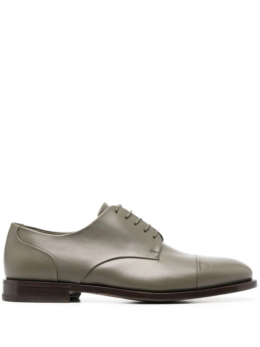 

Ferragamo square-toe Derby shoes - Green