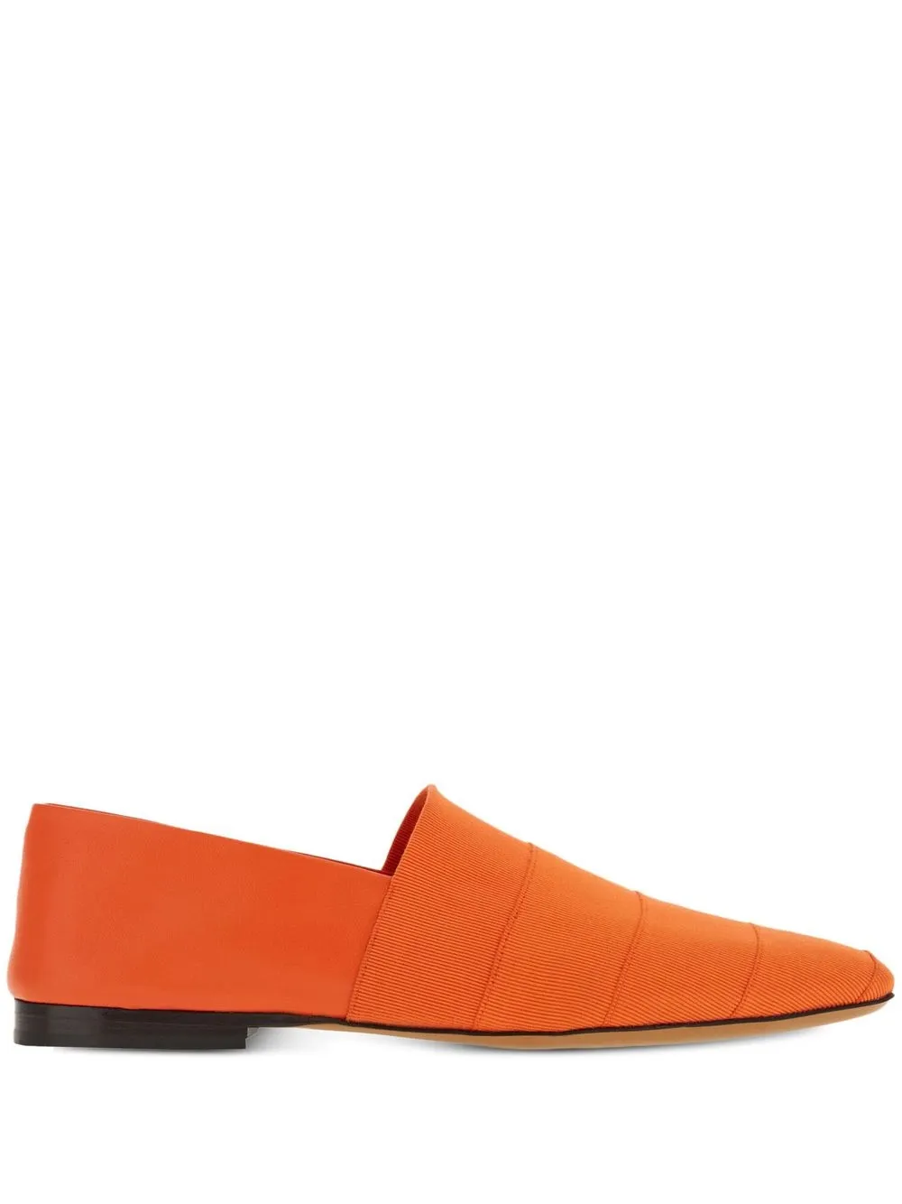 

Salvatore Ferragamo ribbed leather loafers - Naranja