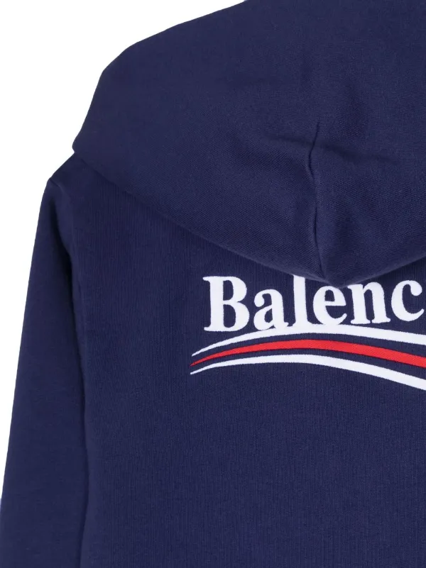 Balenciaga Fleece zip-up Hoodie - Farfetch