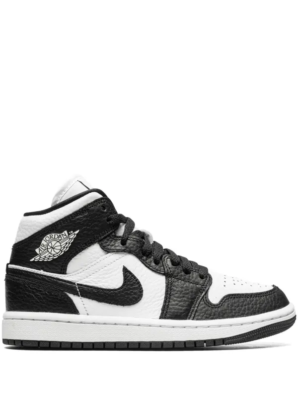 air jordan black white mid