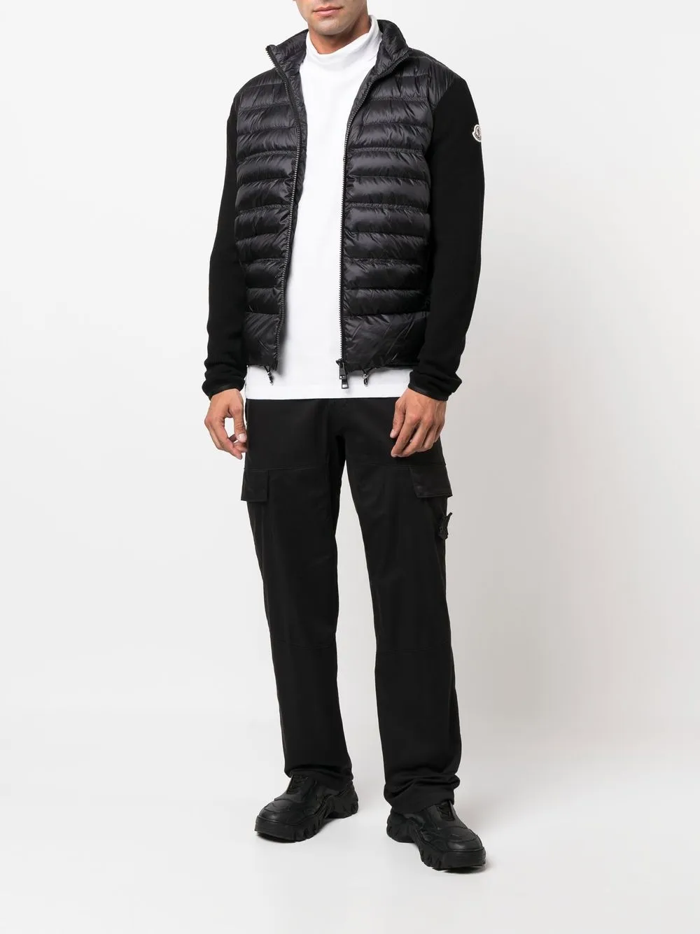 Moncler Jaqueta matelassê com patch de logo | Jaqueta matelassê | Image 2