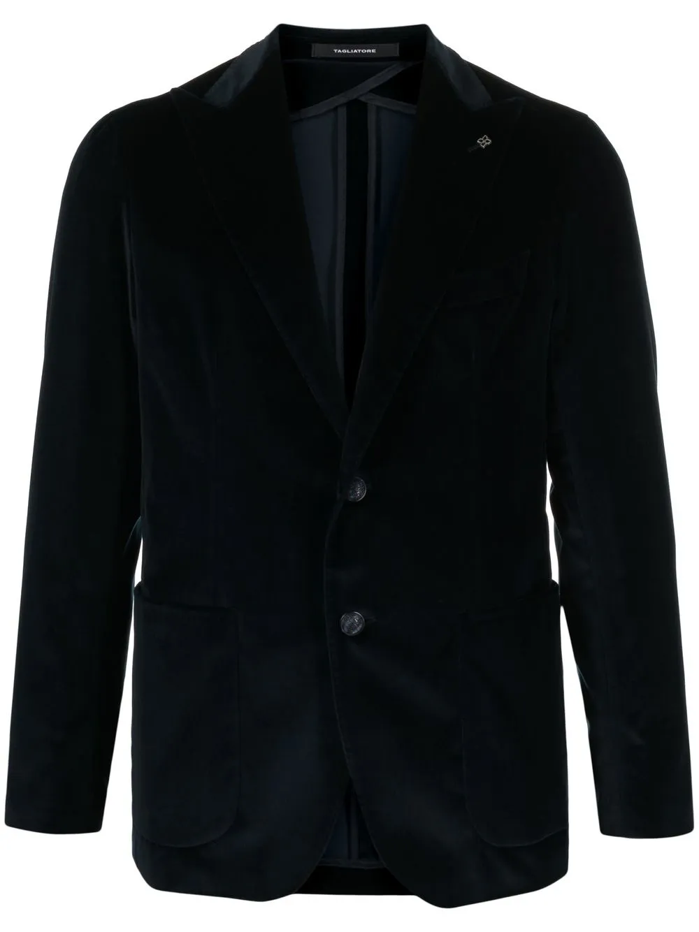 

Tagliatore blazer de terciopelo con botones - Azul