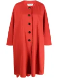 A.N.G.E.L.O. Vintage Cult 1980s collarless loose-fit coat - Red