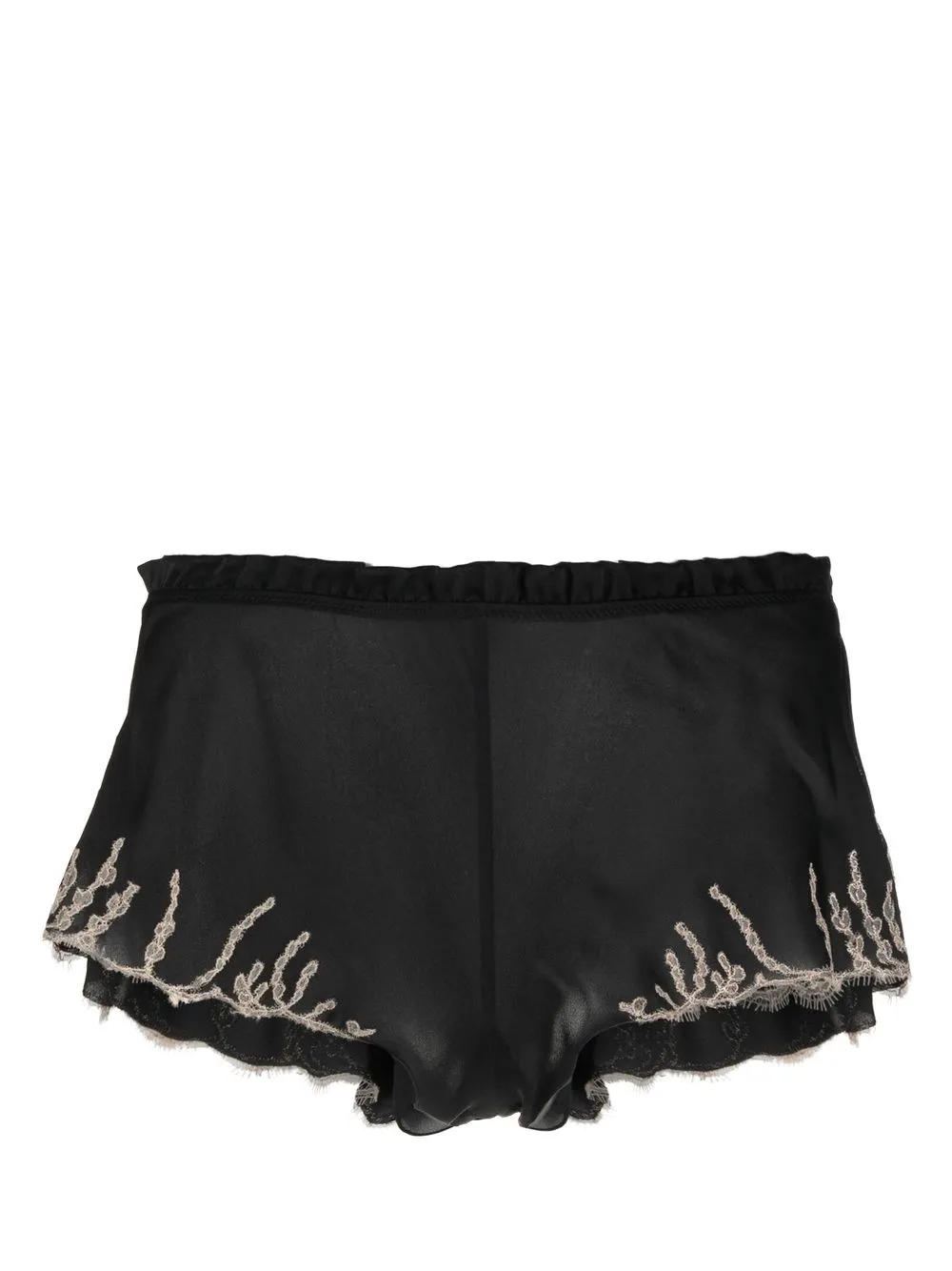 

Carine Gilson shorts de pijama de encaje - Negro