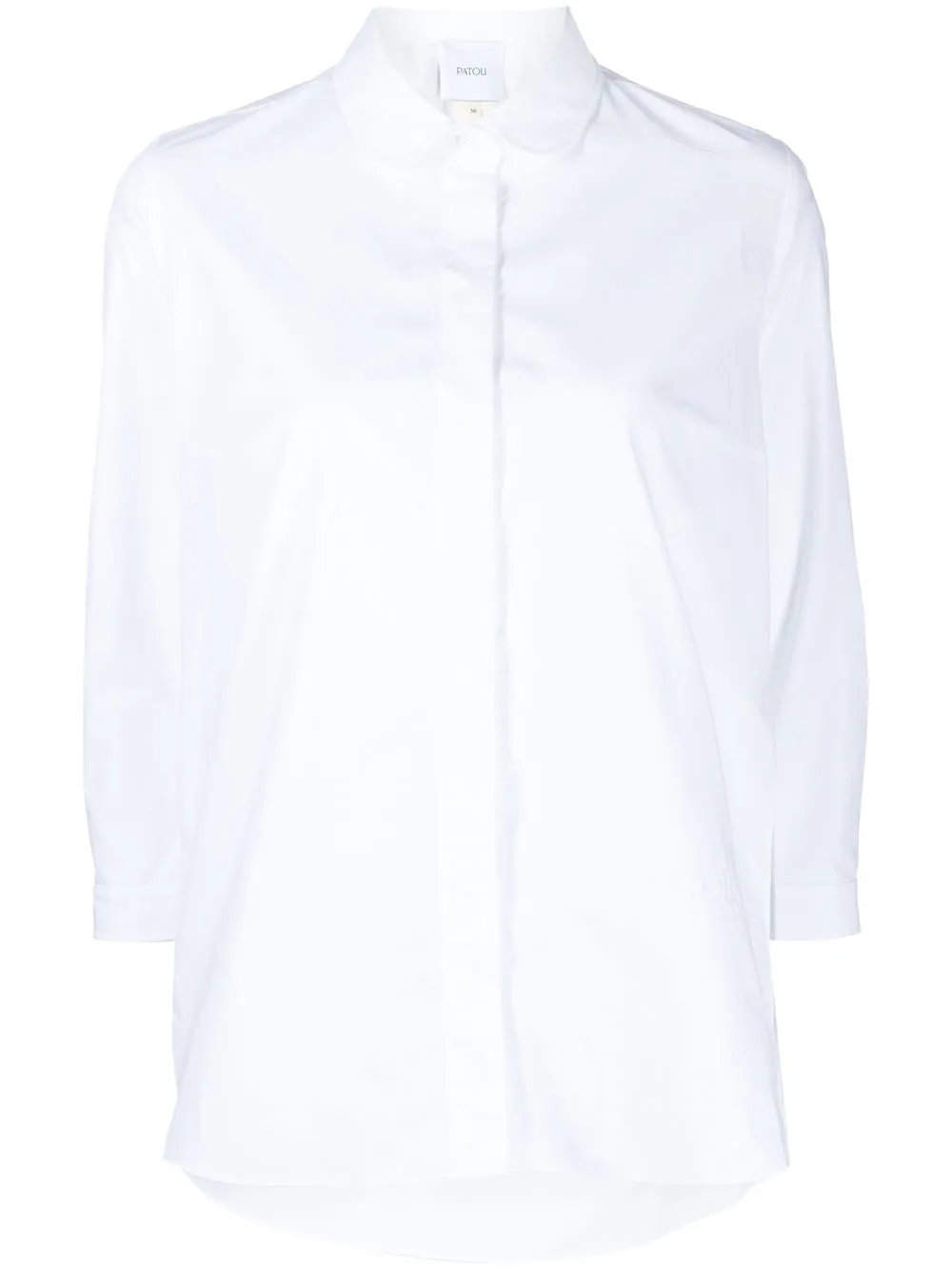 

Patou logo-embroidered cotton shirt - White