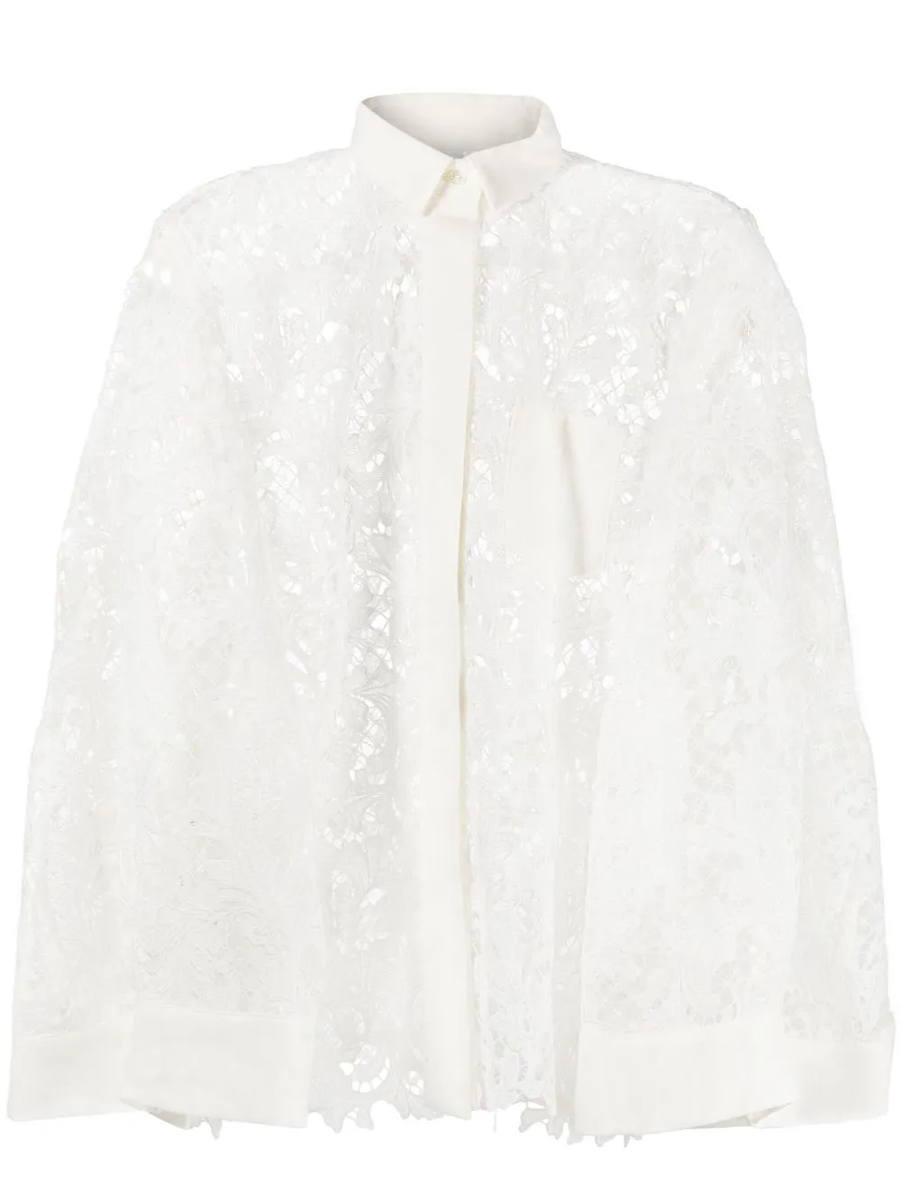 

sacai blusa con mangas anchas - Blanco