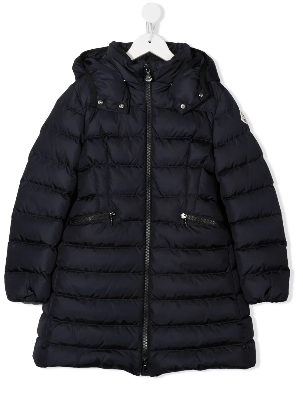 

Moncler Enfant abrigo capitonado con capucha - Azul