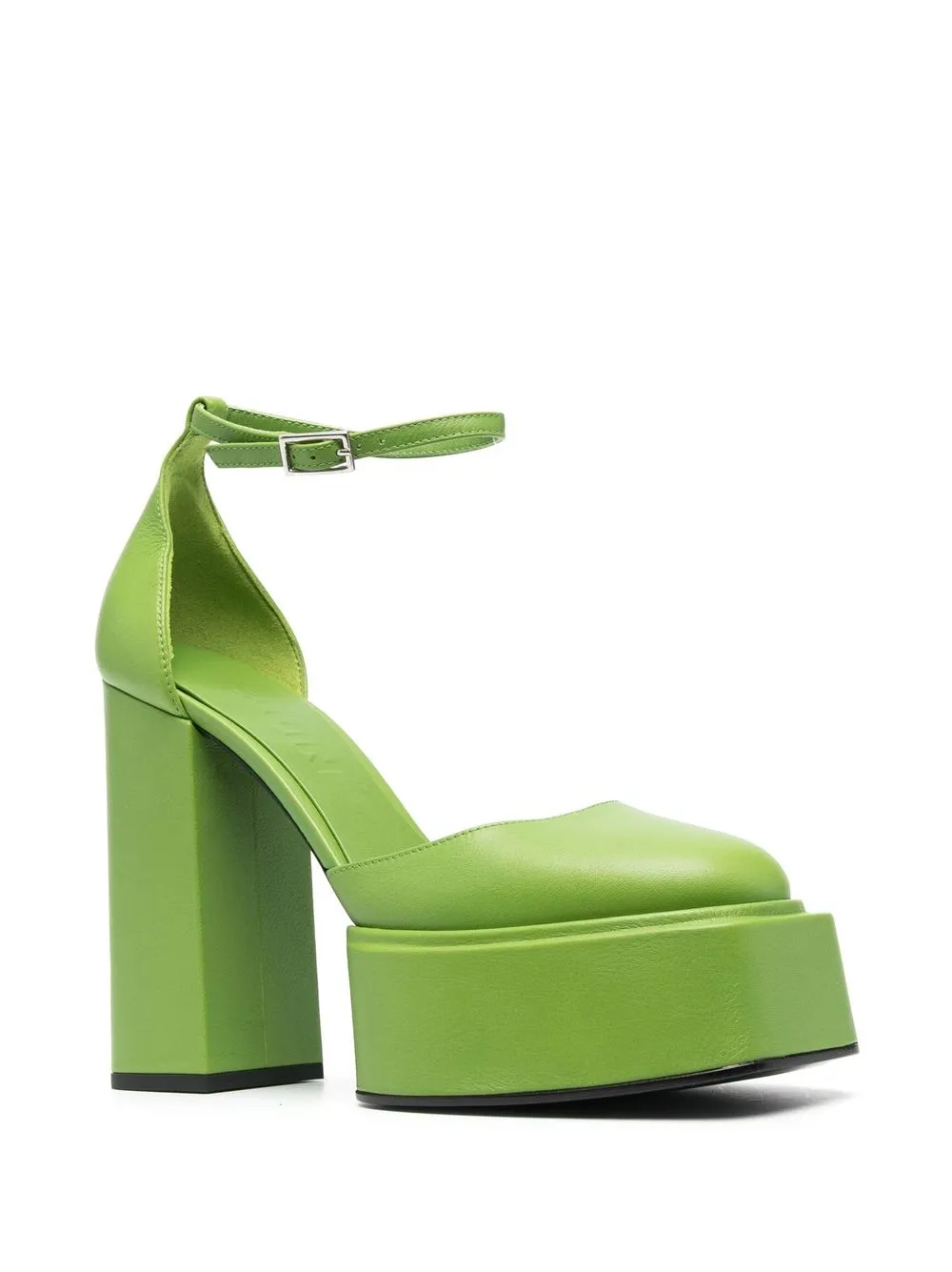 3juin Ambra leren pumps - Groen