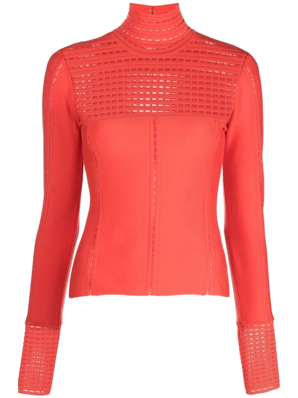 

Genny cut out-detail knitted top - Orange