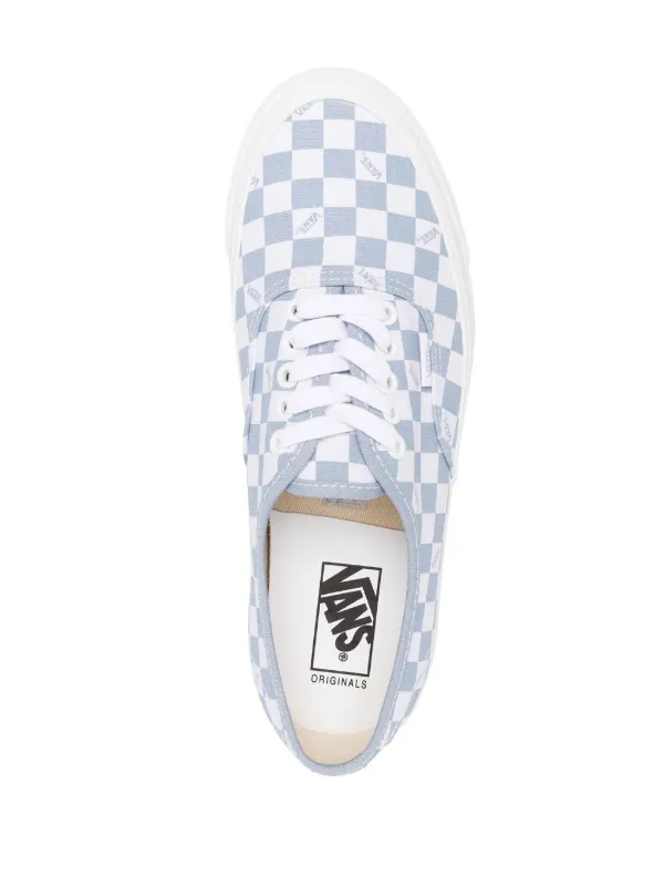 light blue check vans