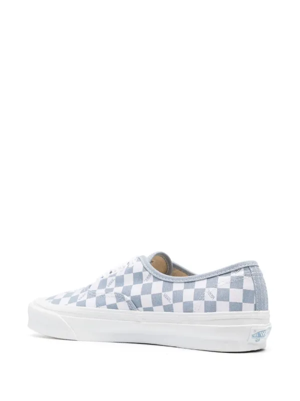 light blue check vans