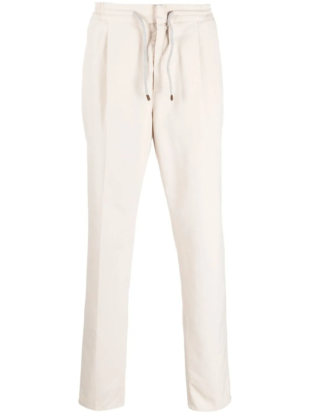 

Brunello Cucinelli pantalones tapered con cordones en la pretina - Neutro