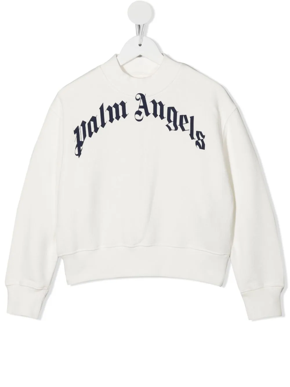 

Palm Angels Kids sudadera con logo estampado - Blanco