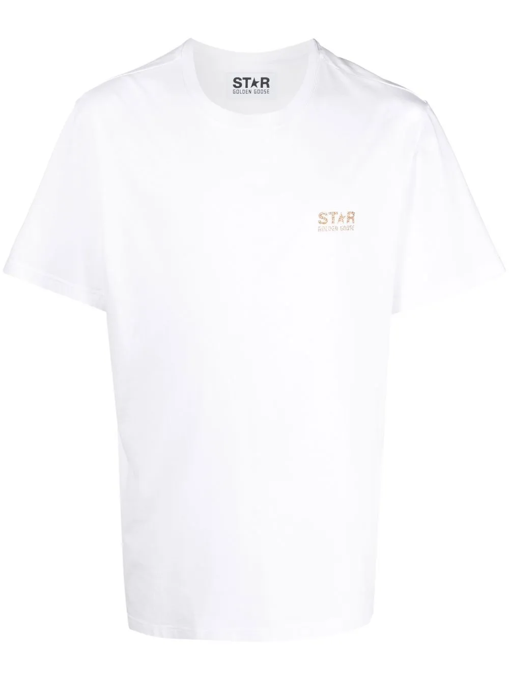 

Golden Goose chest logo-print detail T-shirt - White