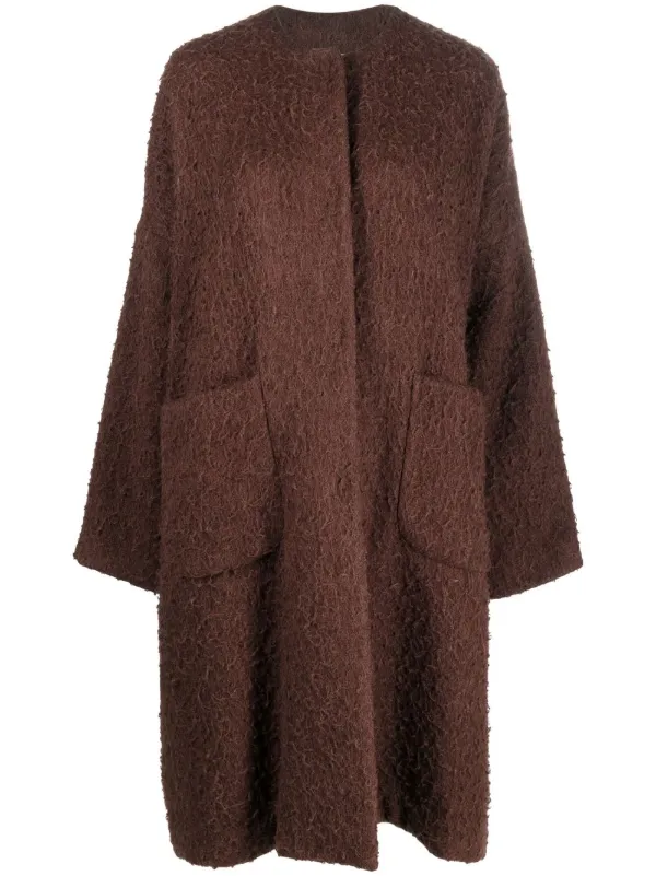Uma Wang Textured Oversized Coat - Farfetch