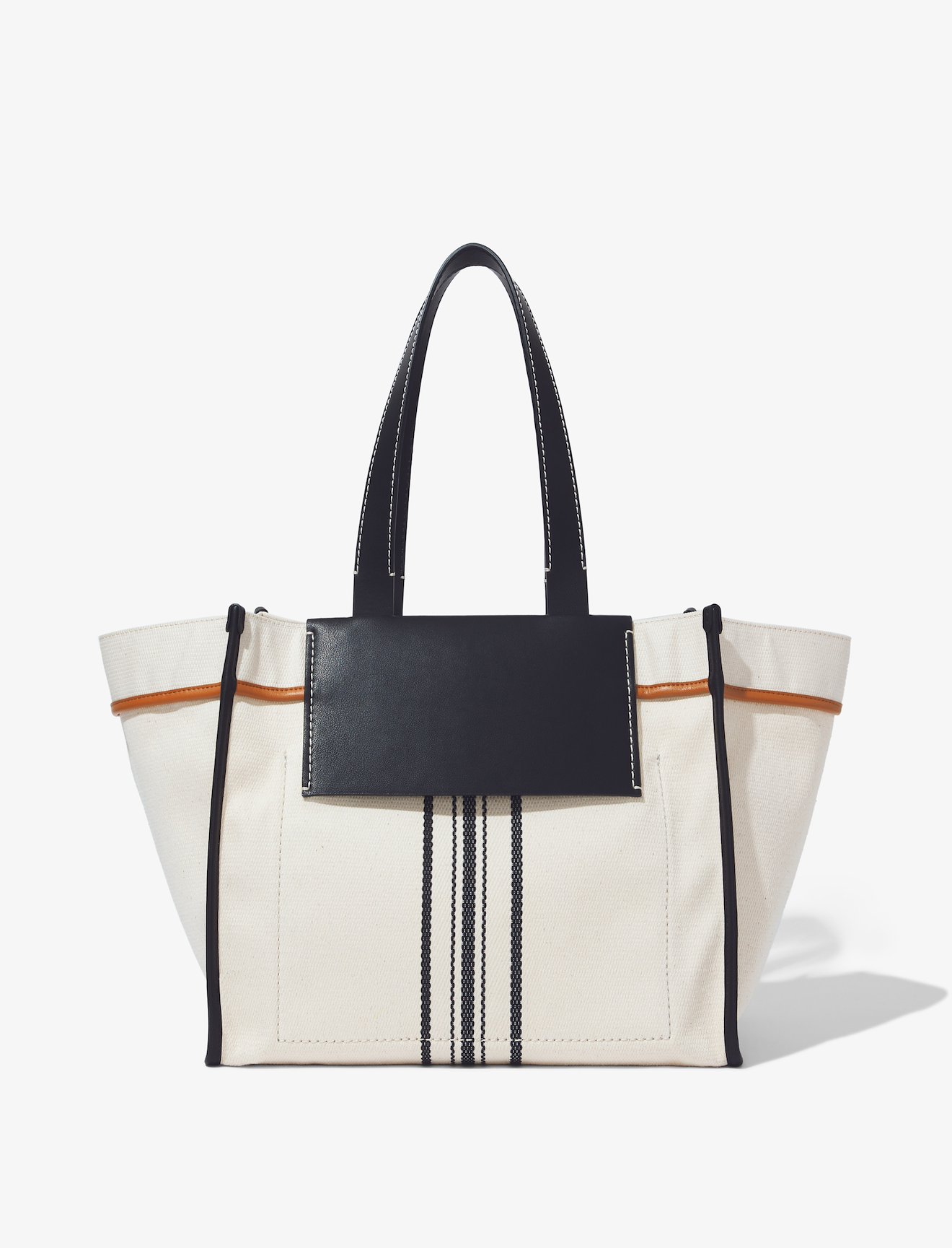 Large Morris Stripe Canvas Tote #4