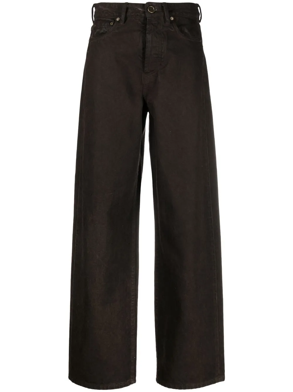 

Uma Wang wide-leg high-waisted jeans - Brown
