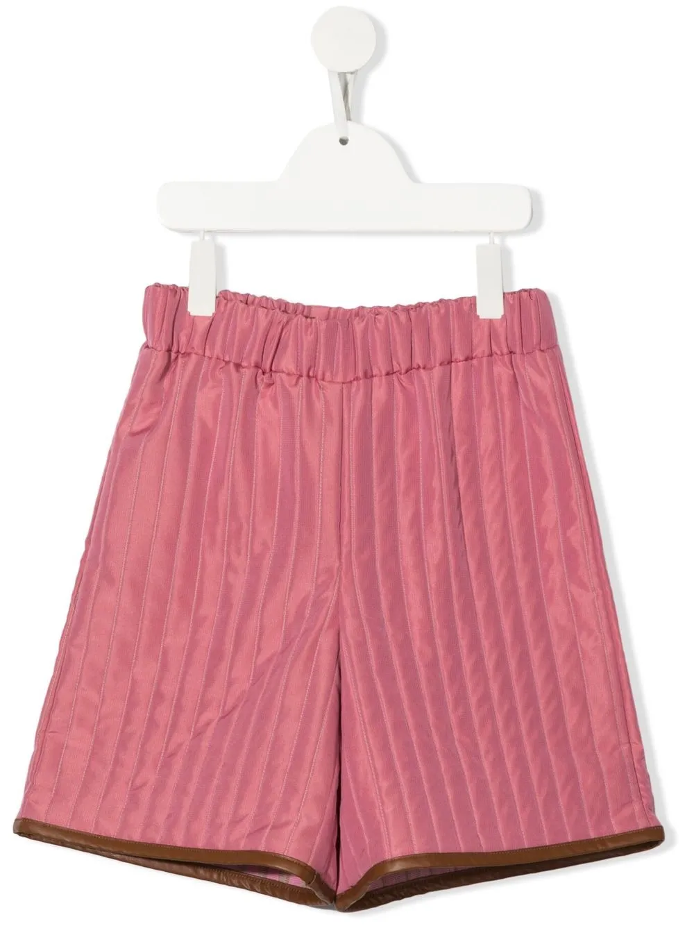 

Mariuccia Milano Kids matelassé-detail shorts - Pink