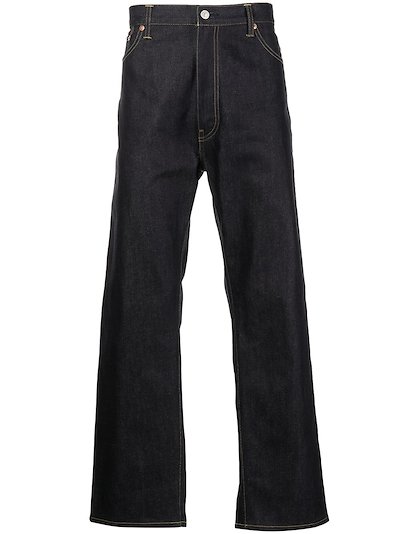 Junya Watanabe MAN - stripe-detail straight-leg jeans