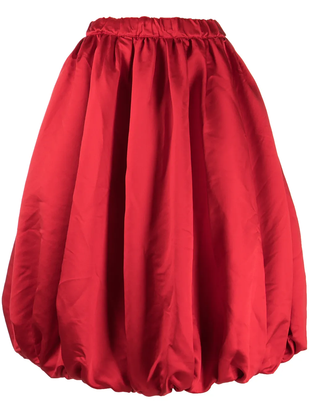 

Comme Des Garçons Comme Des Garçons puffball hem midi skirt - Red