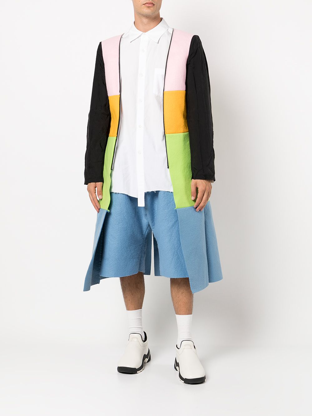 Comme des Garcons Homme Plus colour-block panelled blazer Men